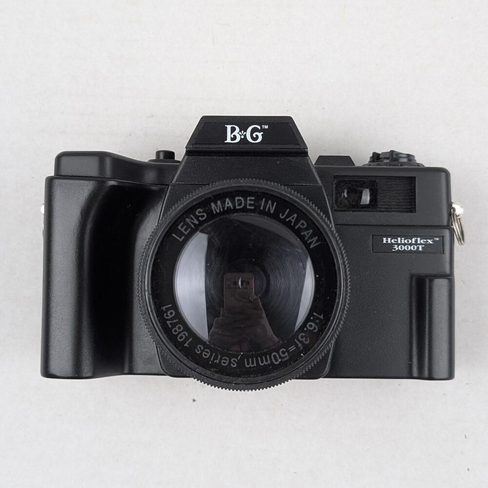 B&G Helioflex 3000T 35mm Film Camera 50mm Lens Japan Untested Vintage Black